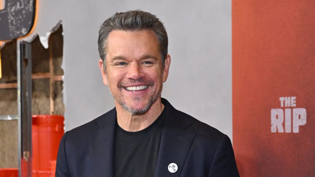 Matt Damon lleva a su deslumbrante familia al estreno de su última película (FOTOS)