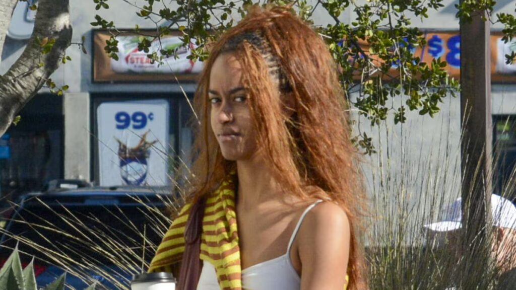 Malia Obama refresca los zuecos con pantalones cropped y un suéter colorido