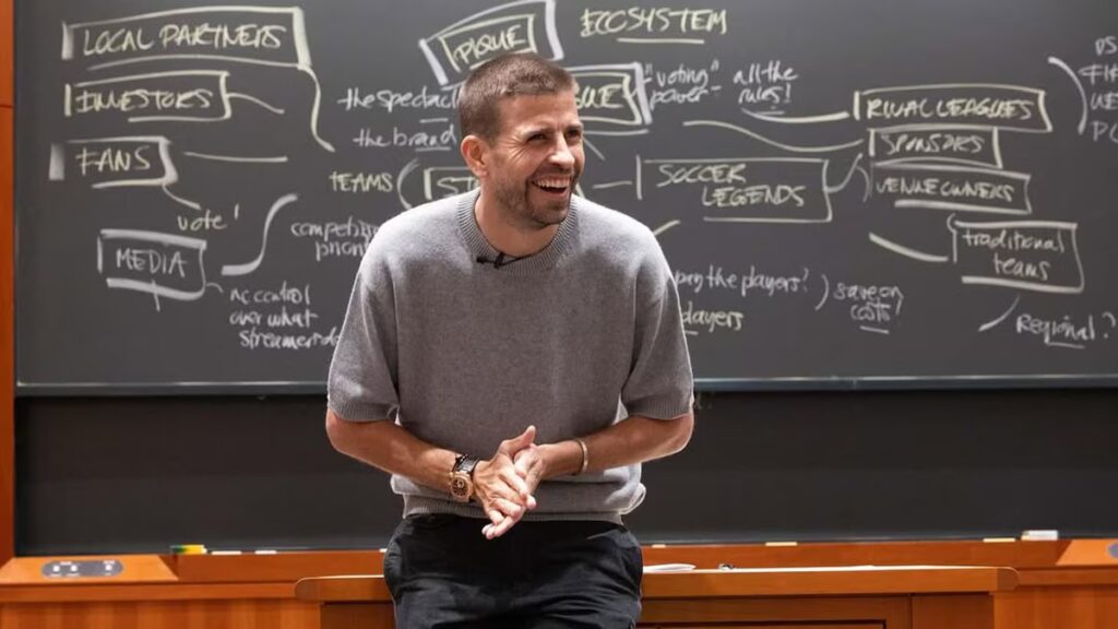 Gerard Piqué imparte caso de la Liga de los Reyes en la Harvard Business School