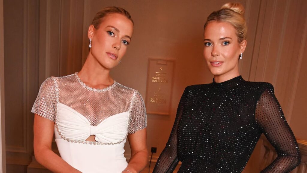 La sirena de oficina de los 80 de Amelia y Eliza Spencer mira a Zuhair Murad