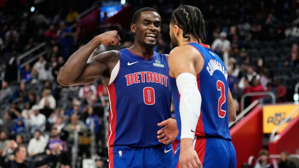 Jalen Duren de Pistons se une al concurso de clavadas, fuentes