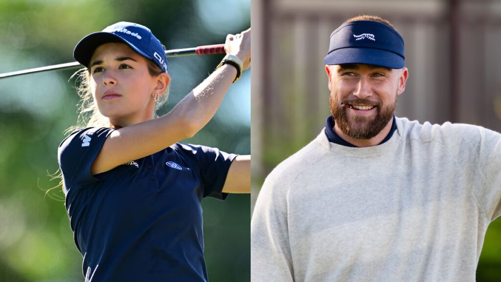 Kai Trump y Travis Kelce comparten un momento sorpresa en un evento de golf en Florida