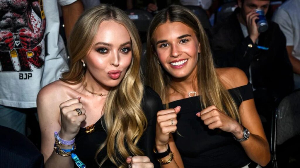 Kai Trump y Tiffany Trump comparten un dulce momento durante una rara noche de fiesta en Miami