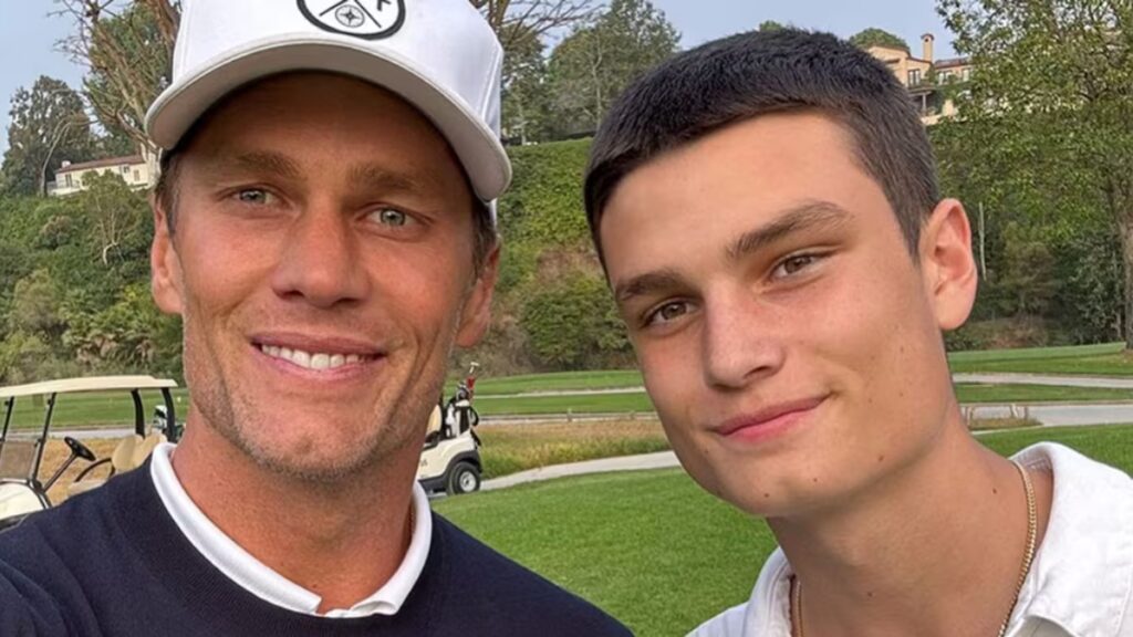 Tom Brady y su hijo Jack, de 18 años, muestran un sorprendente parecido en un partido de la NBA en Miami