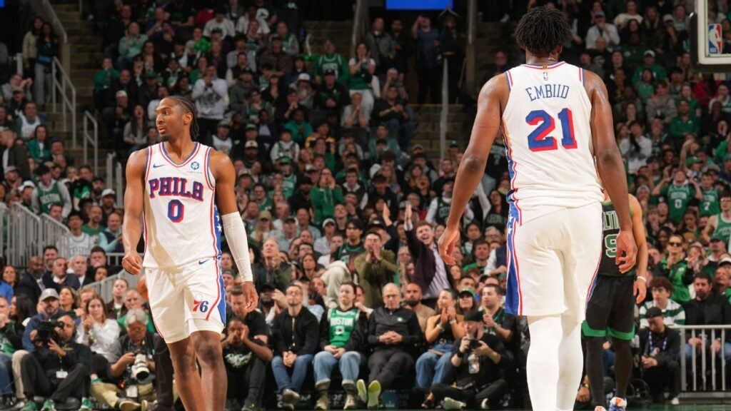 Joel Embiid y Tyrese Maxey dan vida a los 76ers para un Juego 6