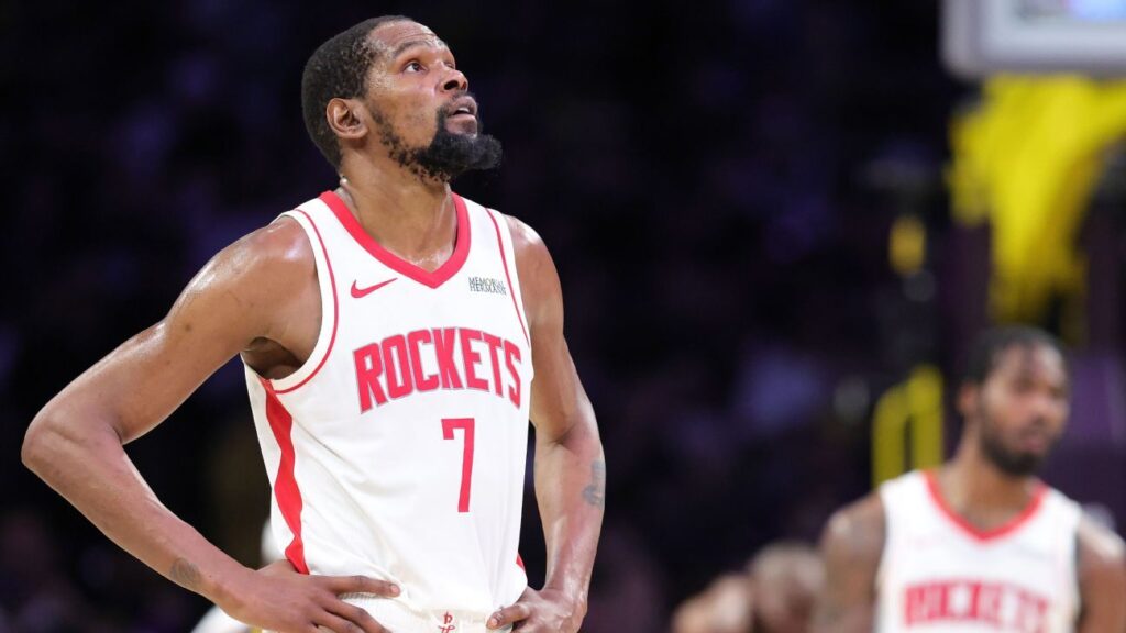 Rockets no esperan a Kevin Durant en Juego 4 ante Lakers, fuentes