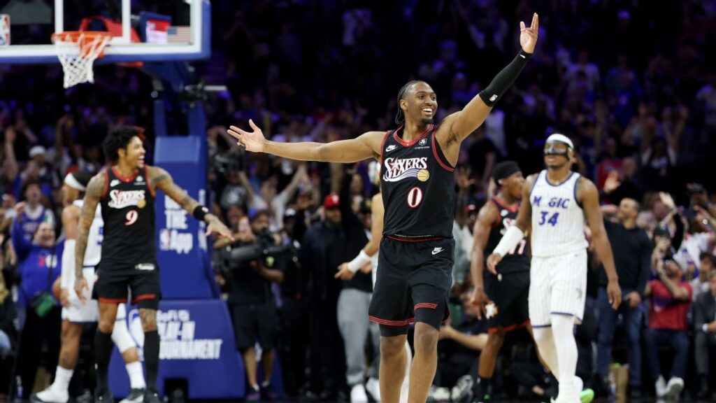 Tyrese Maxey anota 31 puntos y 76ers vencen al Magic para asegurar el 7.º puesto del Este