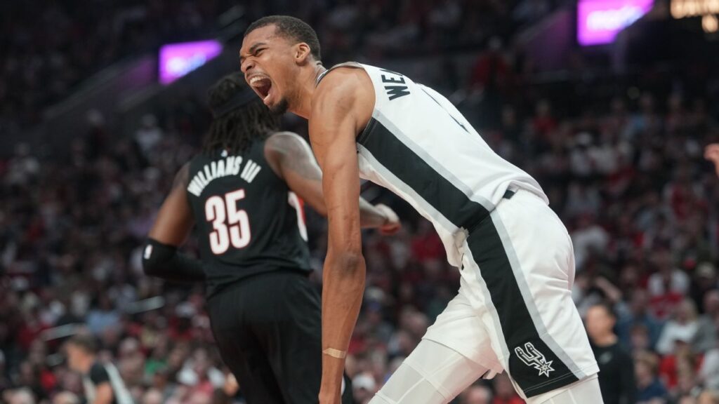 Wembanyama vuelve de protocolo y guía del triunfo de Spurs vs Blazers