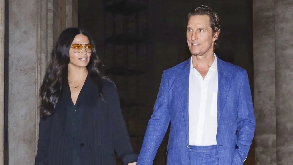 Camila Alves abraza el glamour natural y looks coordinados en una romántica noche en Roma con Matthew McConaughey
