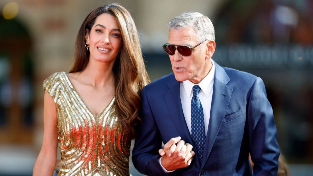 Amal Clooney canaliza a Kate Middleton con un McQueen vintage