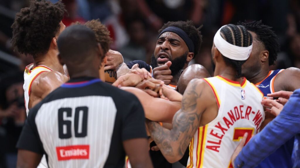 Daniels (Hawks) y Robinson (Knicks), expulsados ​​por pelea en el Juego 6