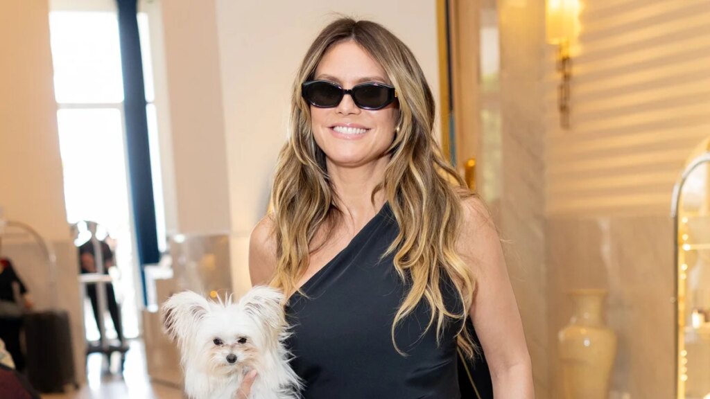 Heidi Klum y su pequeño perro Fritz se roban el show en Cannes