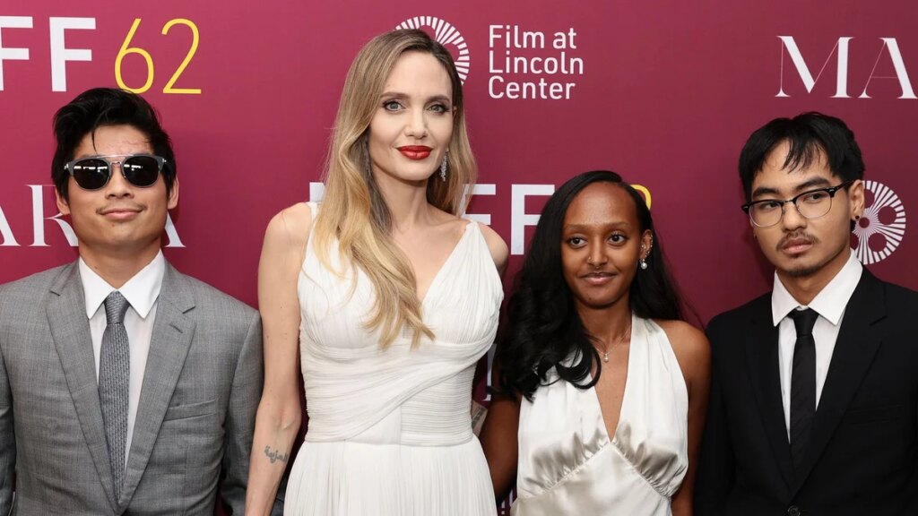 Brad Pitt ausente mientras Angelina Jolie y sus niños celebran la graduación de Spelman de Zahara