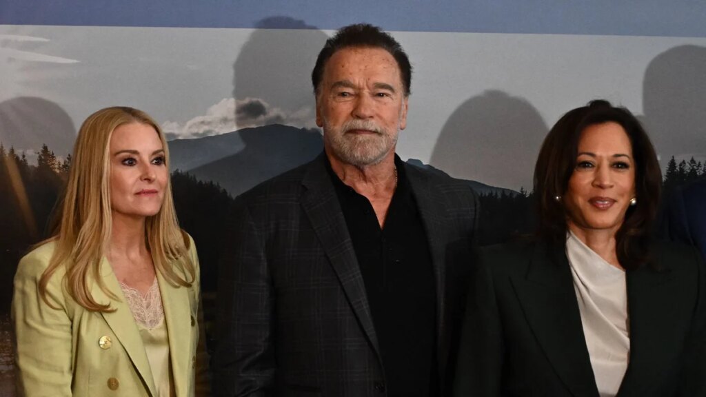 Arnold Schwarzenegger hace una rara aparición con su novia Heather Milligan