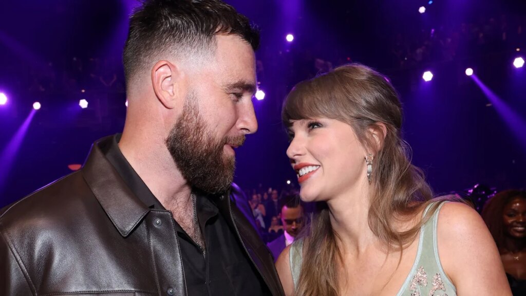 Taylor Swift y Travis Kelce presentan un adorable y esponjoso perro