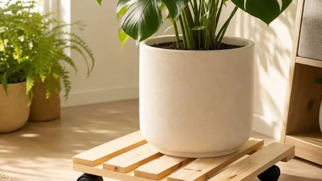 El soporte para plantas grandes que te hará la vida mucho más fácil