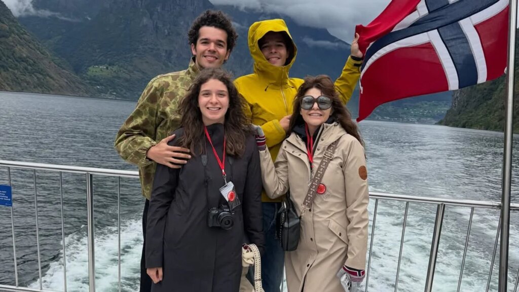 Itatí Cantoral y las fotos de su inolvidable viaje con sus hijos a Noruega