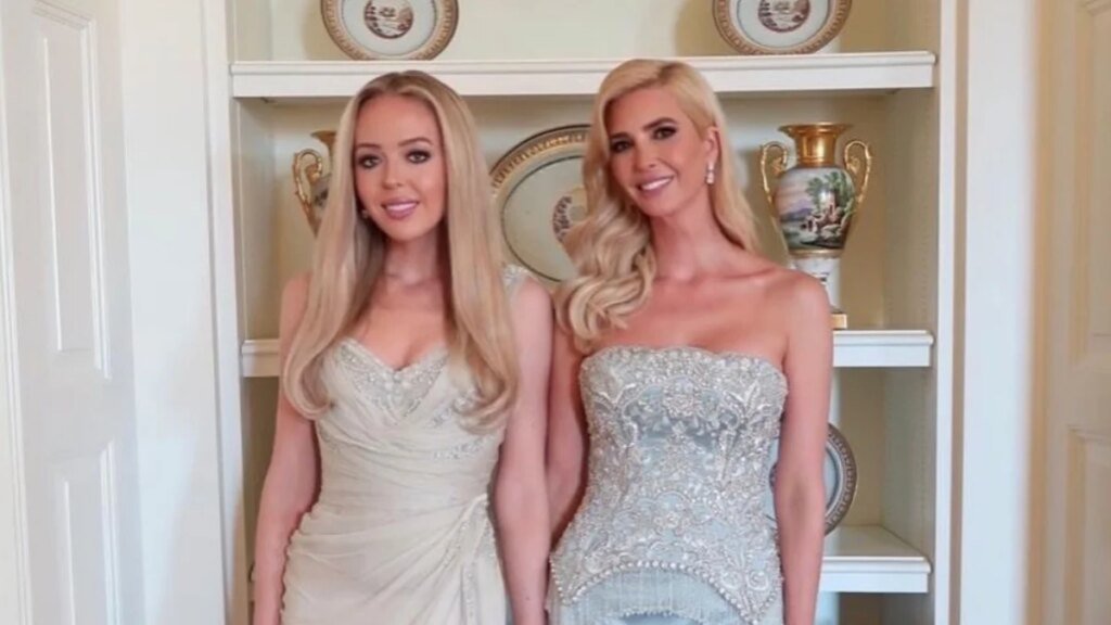 Ivanka y Tiffany Trump se ven más juntas que nunca mientras se toman de la mano en glamorosas fotografías de la Casa Blanca