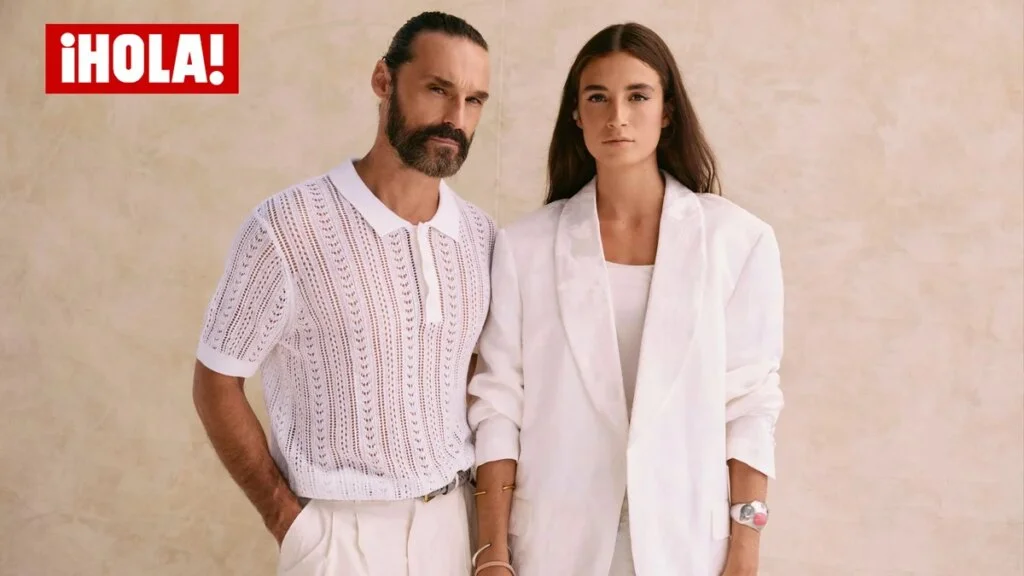 Iván Sánchez y su hija Jimena, por primera vez en una pasarela