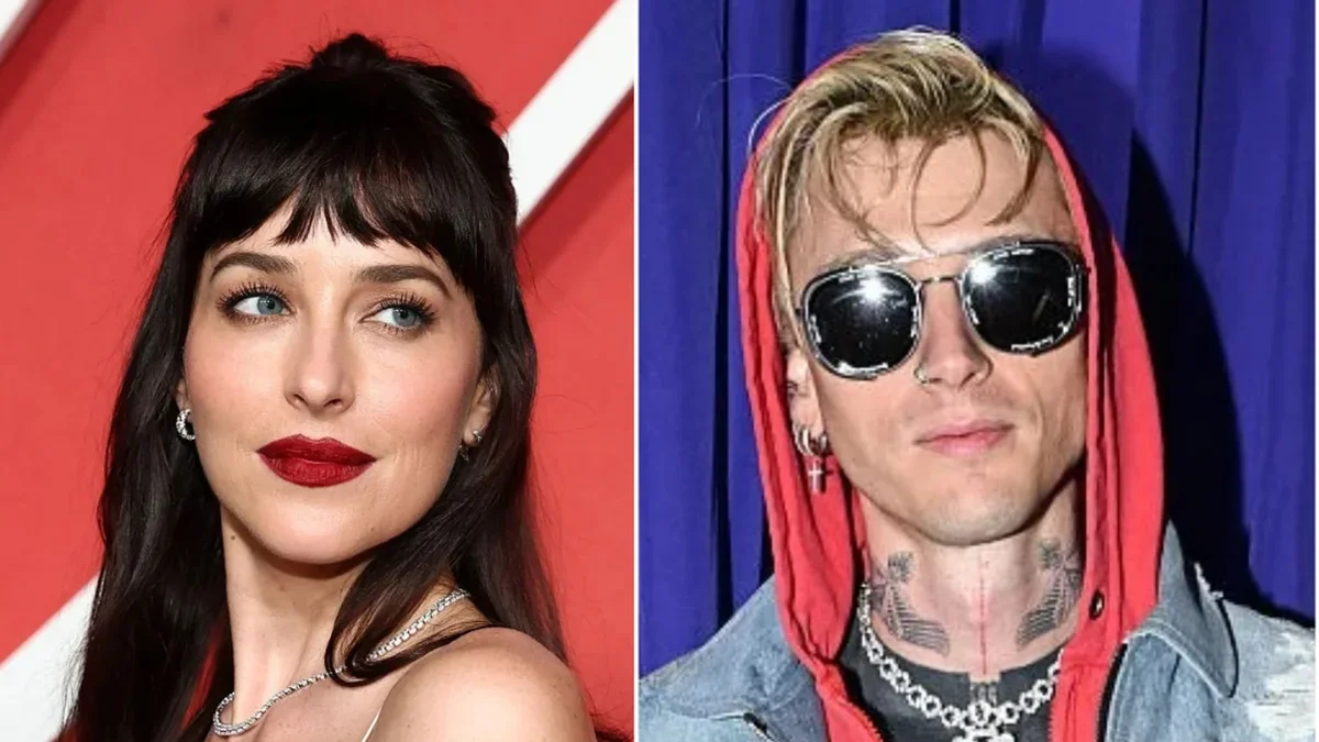 Dakota Johnson y MGK se unen por la música mientras él la anima a cantar