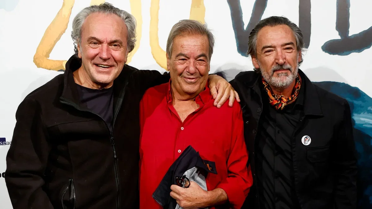 José Coronado se reencuentra con Amparo Larrañaga y Ginés García Millán para arropar con cariño al hijo de Paco Rabal