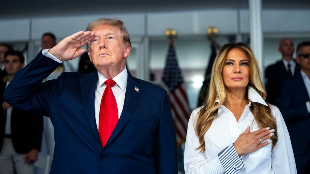 Donald Trump elogia el “excelente” trabajo de Melania mientras lanza una campaña por la salud de las mujeres