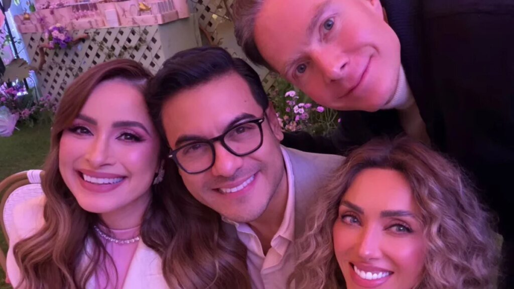 Carlos Rivera y Cynthia Rodríguez celebran el baby shower de su hija María con Anahí entre los invitados